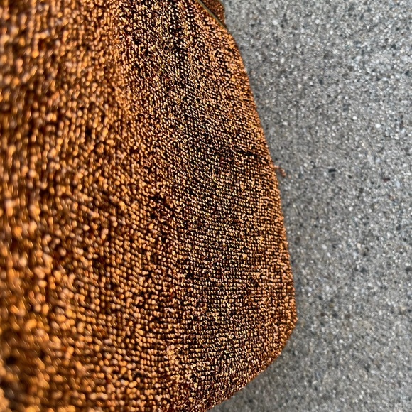 HL Harry Levine Vintage 70's Shoulder Bag/clutch metallic - Picture 2 of 11